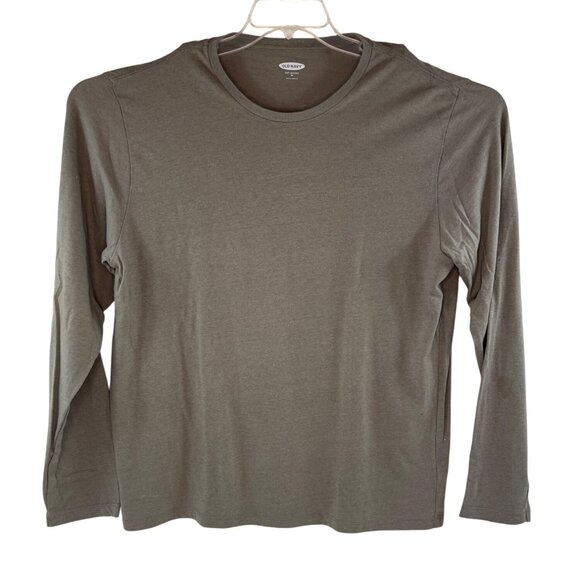 Old Navy Soft-Washed Long Sleeve T-Shirt XL Brown Crew Neck Casual Comfortable - Picture 1 of 5